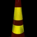 Traffic Cone Collars - Fluorescent Yellow Reflective Traffic Cone Collar